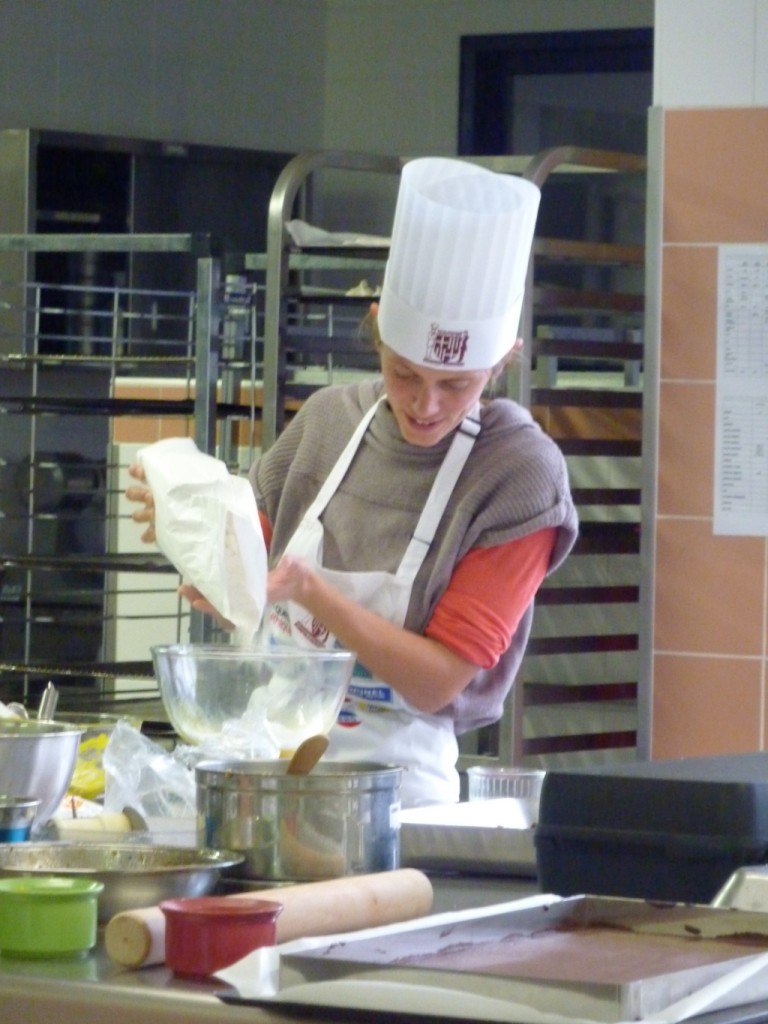 Coralie, Top Chef de notre AMAP pendant le concours des Toques Éthiques à Bonneville