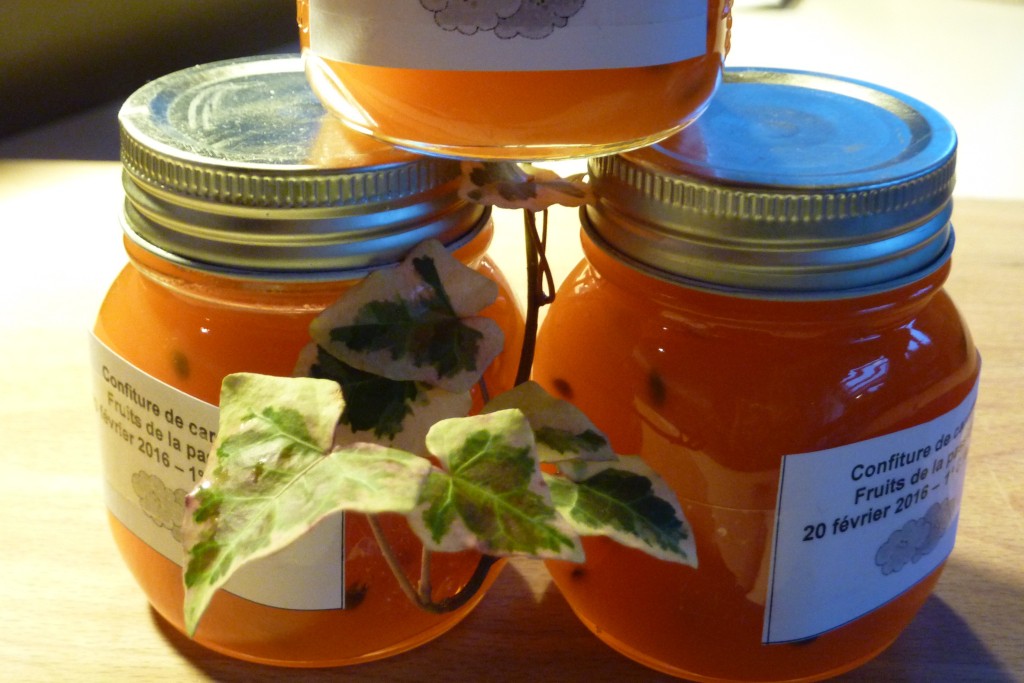 Confiture de carottes aux fruits de la passion