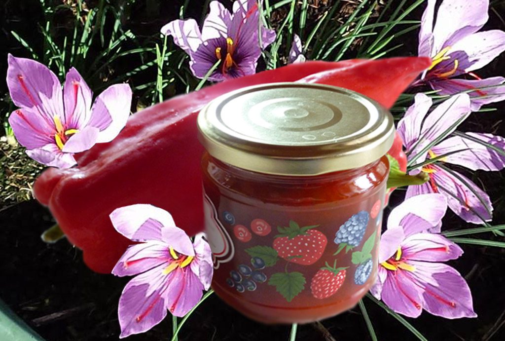 Confiture de poivrons au safran