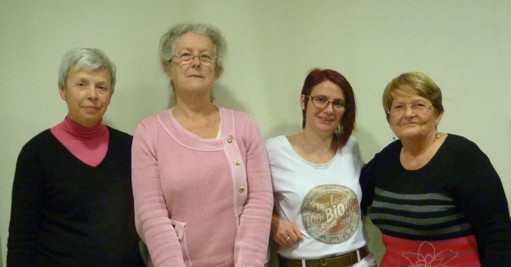 Un quatuor que vous rencontrez souvent : Michèle, Laurence, Laëtitia et Annemarie